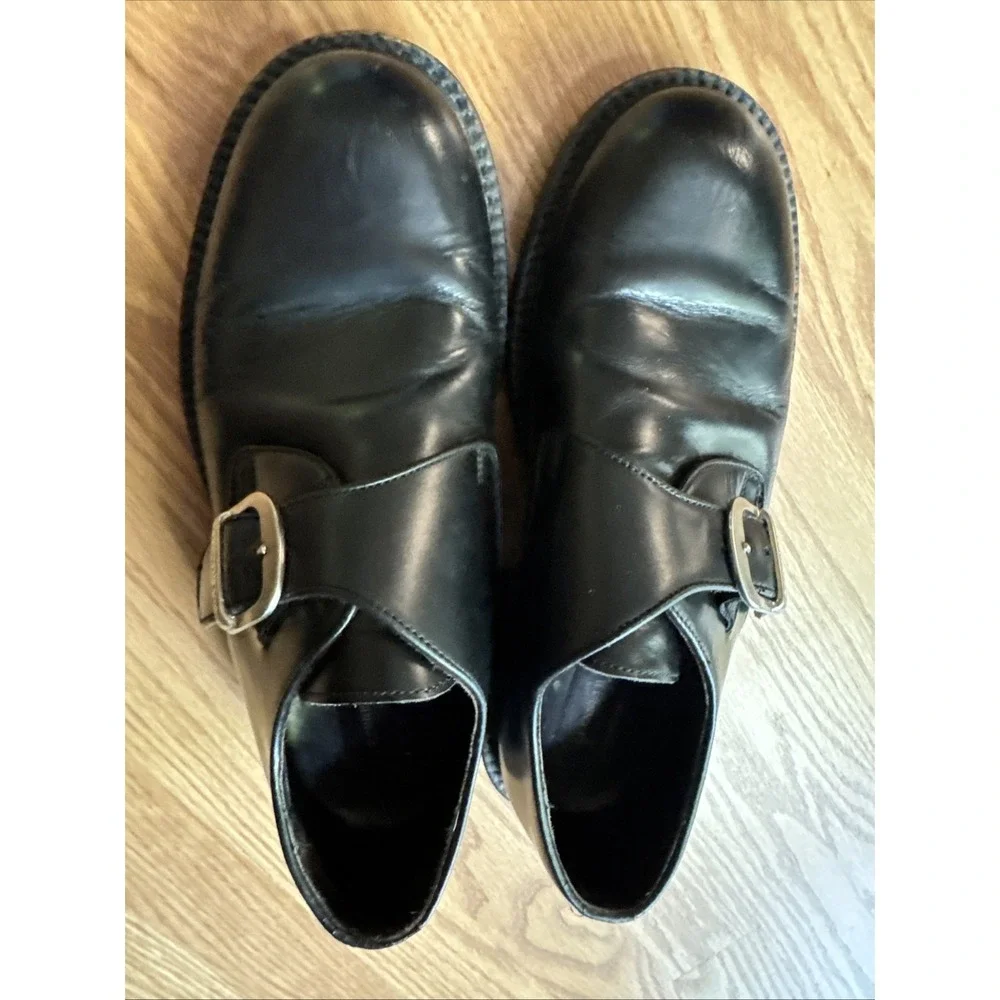 Kenneth Cole Dress Shoe Men's Size 8 Loafers‎ Side Buckle Made In Italy